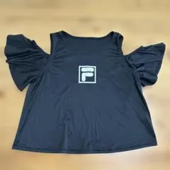 FILA フィラ テニスウェア 肩出しTシャツ ブラック 9Mのサムネイル