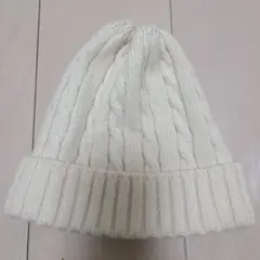 最終値下げ↓MAISON DE REEFUR　アルパカ入り　アイボリー ニット帽