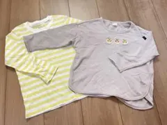 長袖Tシャツ　フタフタロンT　無印　保育園　子供服　110 UNIQLO 男の子