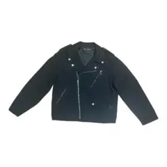 Two-way rider's jacket black