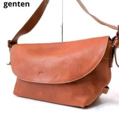 【希少サイズ】dan genten フラップ ショルダーバッグ 斜め掛け レザーのサムネイル