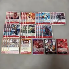 ワンピースカード 赤エース デッキ デッキパーツ セット ② 決戦の刻