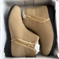 Lサイズ 24.0㎝ ワイズ3E 撥水ブーツ ベージュ