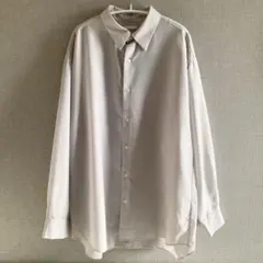 【美品】人気完売品！GU ジーユー シアーオーバーサイズシャツ シアーシャツ