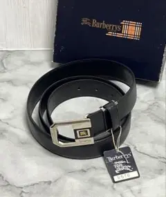 未使用　Burberry's バーバリー　ホースマーク　黒　レザー　ベルト