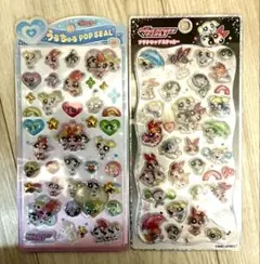 パワーパフガールズ うるちゅるポップシール プチドロップステッカー 2枚 正規品