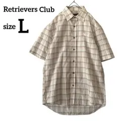 Retrievers Club チェック 半袖シャツ カジュアルシャツ L - メルカリ