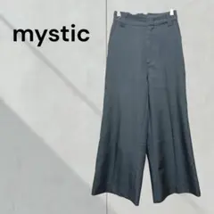 ミスティック ハイウエスト スラックス ワイド ウエストゴム