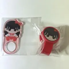 月足天音　ランダムカプセル　アクリルリング　ケーブルホルダー