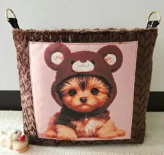 訳あり☆彡 ジャガードファークマさんヨークシャーテリアちゃん3wayバッグ⭐