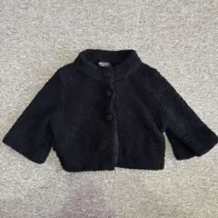 COMME CA ISM 黒 ショート丈ジャケット★110cm