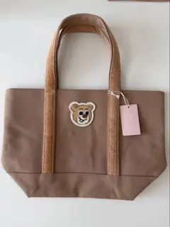 FEILER オールドテディ ワッペントートバッグ L Lサイズベージュ