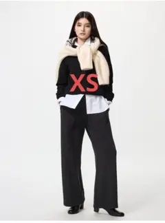 UNIQLOウォームフリースストレートパンツ丈短めXS