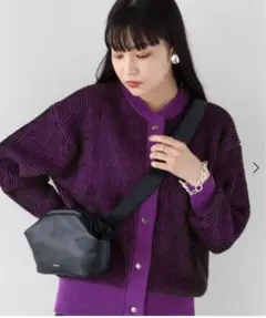 RADIATEラディエイト 紫と黒のカーディガン