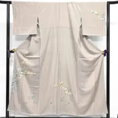 訪問着 絽 夏着物 クリームベージュ 身丈164cm 裄丈66.5cm 正絹 - メルカリ