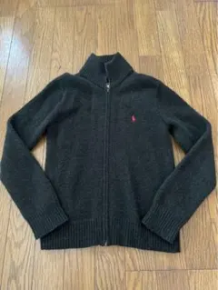 Polo by Ralph Lauren ジップアップカーディガン 140 黒