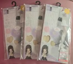 しまむら イモちゃん 血色レス超ニーハイ サイハイ丈ソックス タイツ3個