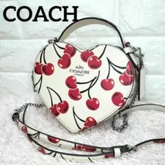COACH ハート型 ショルダーバッグ 新品 さくらんぼ 希少 数量期間限定 