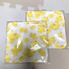 【新品未使用】ポムポムプリン　オーガニックコットン ミニタオル　2枚セット
