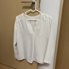 NATURALBEAUTY BASIC アイボリー Vネック シャツ S