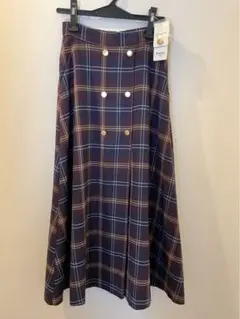 新品　B MING ビーミング　チェックスカート　金ボタン　スローブイエナ　ザラ