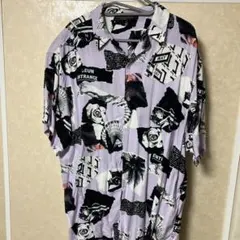 【ビッグサイズ】no boundaries 柄オープンカラー 半袖シャツ