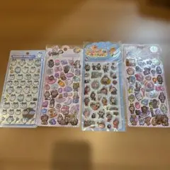 年末大セール　新品未使用　ラブブ＆ハチワレ　ボンボンドロップシール4枚セット