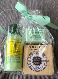 ロクシタンセット ボディミルク バターソープ バスシュガーキューブ バーベナ