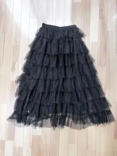 フリルロングスカート