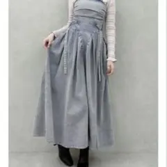 dazzlin　ダズリン　デニムベルトギャザーキャミワンピース