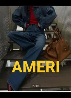 Ameri High Waist Loose Denim　ハイウエスト　パンツのサムネイル