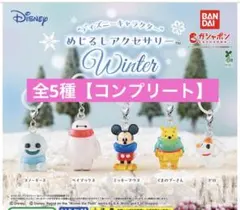 ディズニーキャラクター　めじるしアクセサリー　winter コンプリート　全5種