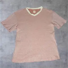 PAZZO ワッフルTシャツ M 半袖 サーマル オレンジ Y2Kのサムネイル
