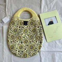ミナペルホネン エッグバッグ　candy flower イエロー　新品・未使用