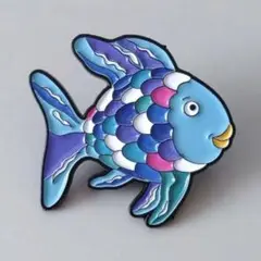 カラフル魚のピンバッチ