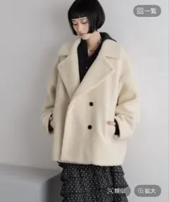 新品 LOWRYS FARM ローリーズファーム 2WAYエリボアコート