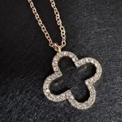 N14*《新品・四葉》*レディース_ゴールドネックレス