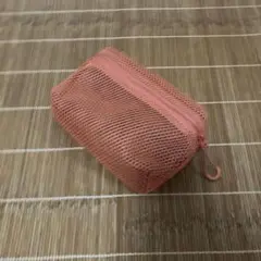 無印良品　メッシュポーチSサイズ　オレンジ