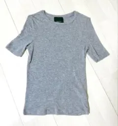 ノーク　カットソー　グレー　半袖ニット　Tシャツ　NORK トップス