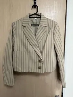 MOUSSY ベージュ ストライプ セットアップ