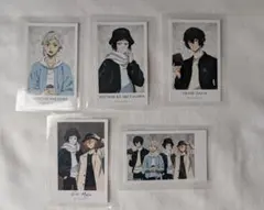 文豪ストレイドッグス冬の休日verイラストカード 芥川龍之介中原中也中島敦太宰治