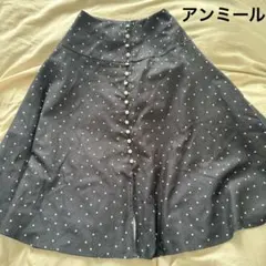 ⭐︎再値下げ）アンミール　ドット柄フレアスカート　Sサイズのサムネイル
