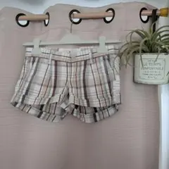 Abercrombie & Fitch チェック柄ショートパンツ
