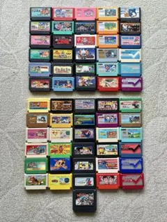 ファミリーコンピュータ ソフト 計55本 ゲーム内蔵本体 セット売り 