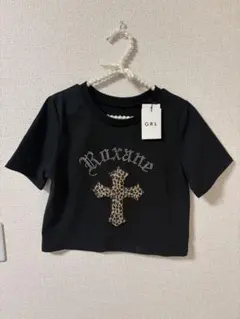 GRL ロゴ レオパード 半袖Tシャツ NK97 ブラックのサムネイル