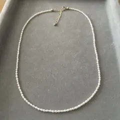 淡水パールネックレス　ゴールド金具