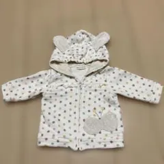 ウサギ耳付き水玉　アウター 70cm