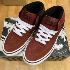 訳あり 25.0cm VANS HALF CAB ブリック バンズ ハーフキャブ