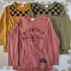 Tシャツ　ロンティー　ロンT　サイズ110　3枚セット