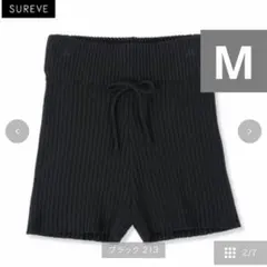 shoko アベイル　コラボ　ニットショートパンツ　M ブラック